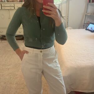 Cashmere Cropped Sweater- XS